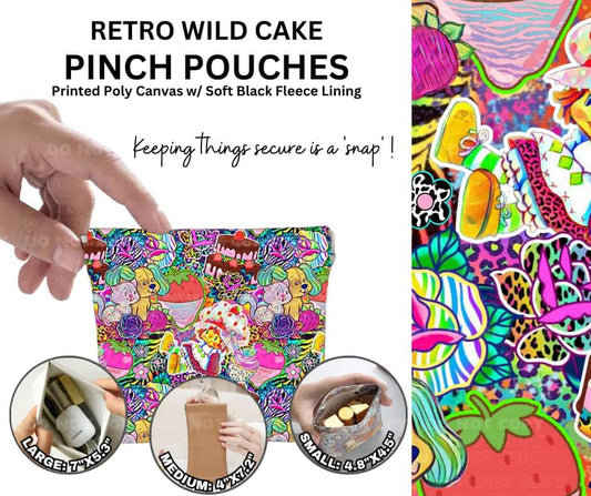 Retro Wild Cake Pinch Pouches