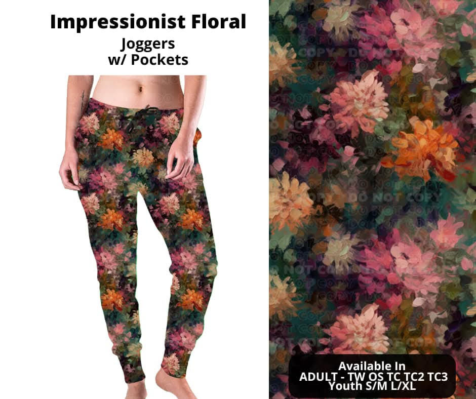 Impressionist Floral Joggers