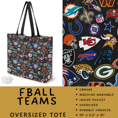 Batch #609 - Travel Collection 2 - Closes 11/6 - ETA early Jan - FBall Teams Oversized Totes