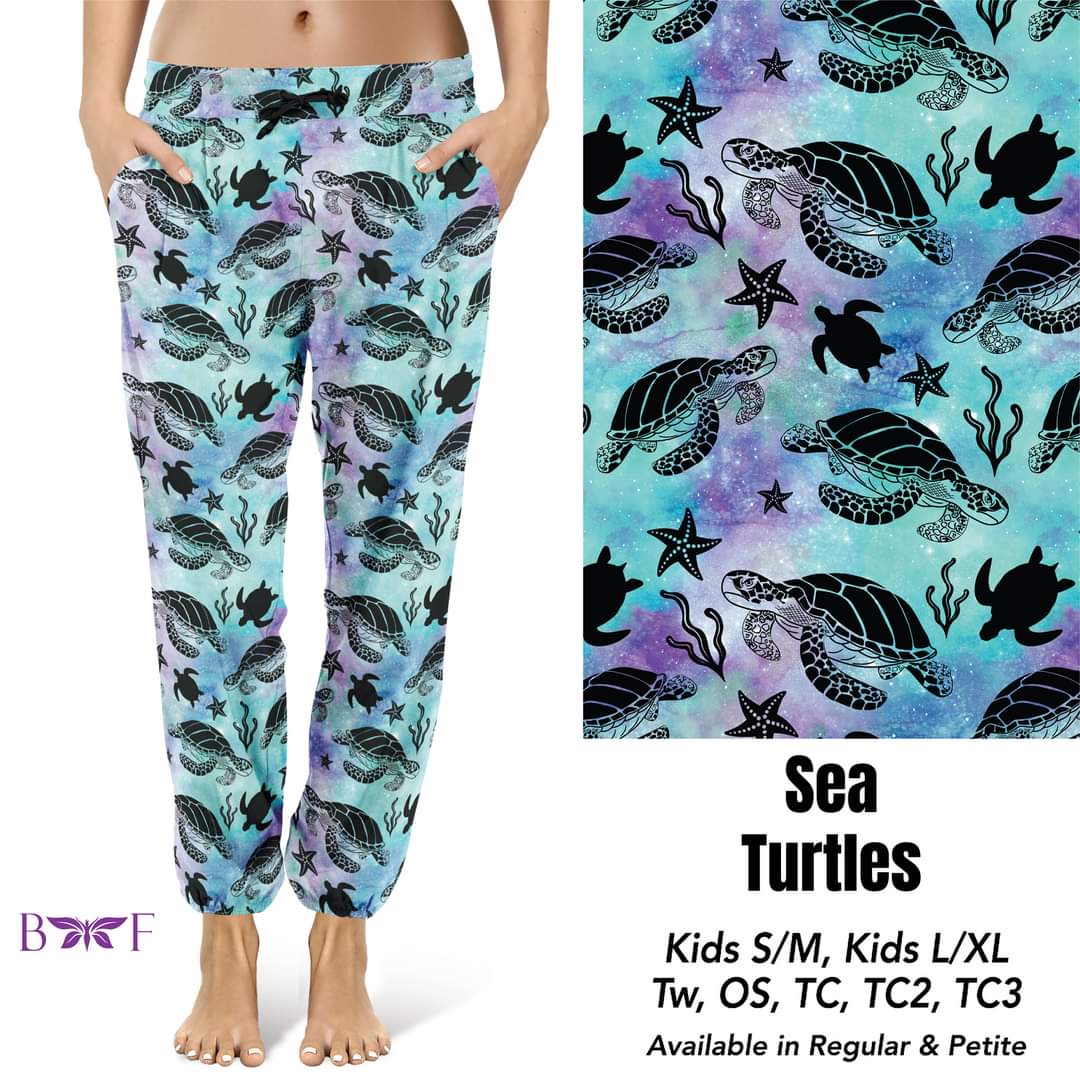 Sea Turtles ,Capris and Biker Shorts