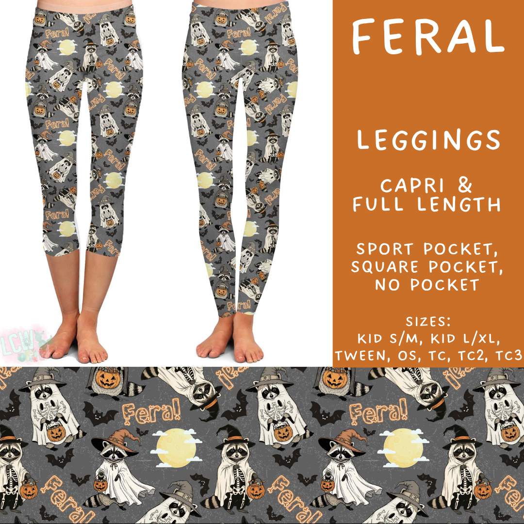 Batch #556 - Halloween 3 - Closes 7/15 - ETA mid Sept - Feral Full and Capri Length Leggings