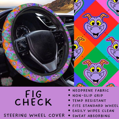 Batch #554 - Car Accessories 3 - Closes 7/10 - ETA early/mid Sept - Fig Check Steering Wheel Cover