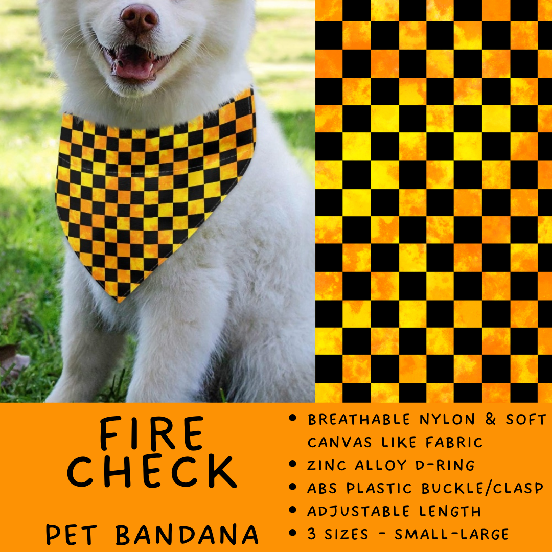Batch #486 - Pet Gear Collection - Closes 2/6 - ETA early April - Fire Check Pet Collar Bandana