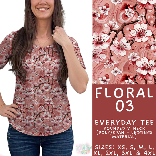 Batch #540 - May Flowers - Closes 6/8 - ETA early August - Floral 03 Everyday Tee