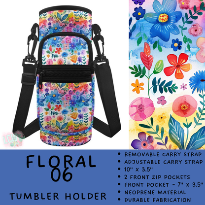 Batch #551 - Tumbler Holder 2 - Closes 7/3 - ETA early Sept - Floral 06 Tumbler Holder