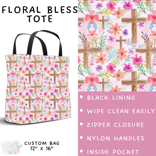 Batch #478 - Bunny Trail Collection - Closes 1/12 ETA - Early March - Floral Bless Tote