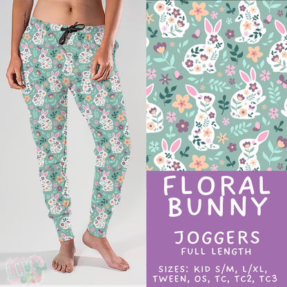 Batch #478 - Bunny Trail Collection - Closes 1/12 ETA - Early March - Floral Bunny Joggers