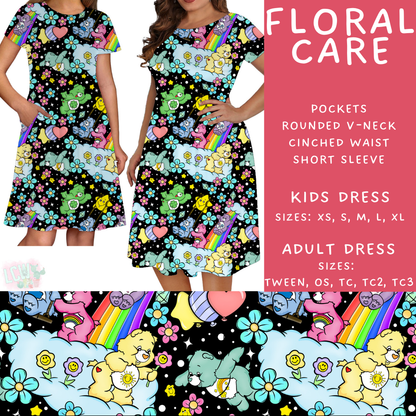 Batch #479 - Cool Characters 11 - Closes 1/21 - ETA mid/late March - Floral Care Adult & Kids Dresses