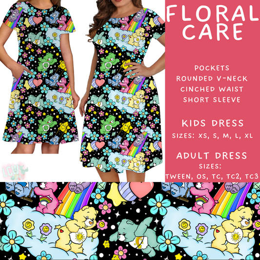 Batch #479 - Cool Characters 11 - Closes 1/21 - ETA mid/late March - Floral Care Adult & Kids Dresses
