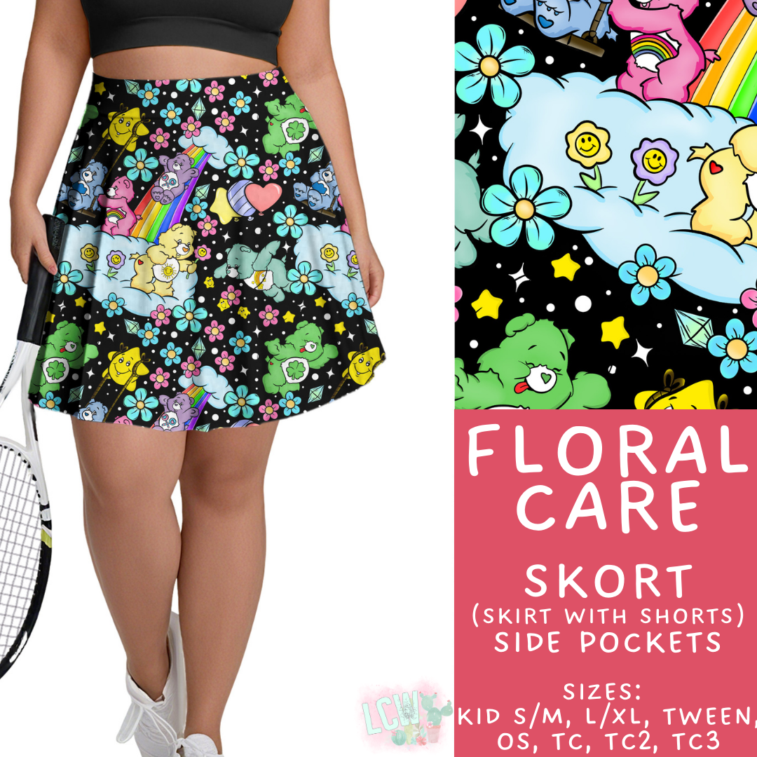 Batch #479 - Cool Characters 11 - Closes 1/21 - ETA mid/late March - Floral Care Skort