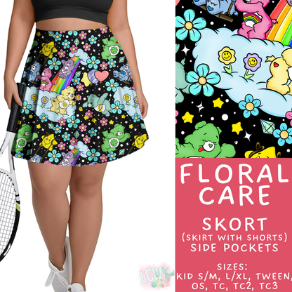 Batch #479 - Cool Characters 11 - Closes 1/21 - ETA mid/late March - Floral Care Skort