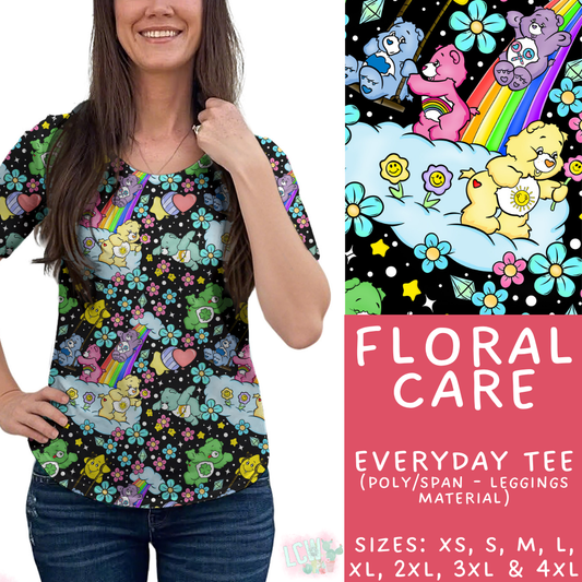Batch #479 - Cool Characters 11 - Closes 1/21 - ETA mid/late March - Floral Care Everyday Tee