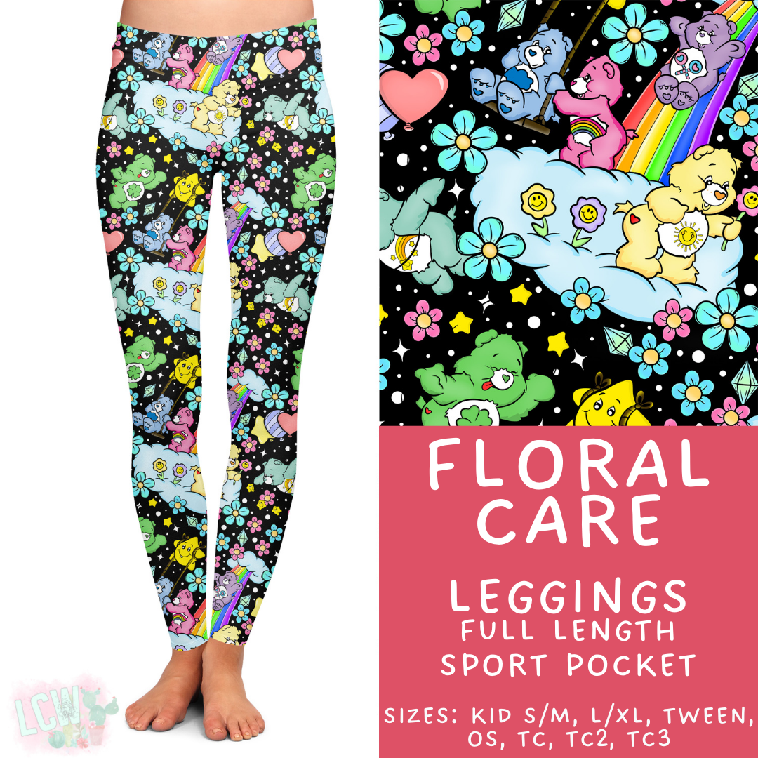 Batch #479 - Cool Characters 11 - Closes 1/21 - ETA mid/late March - Floral Care Full Length Leggings