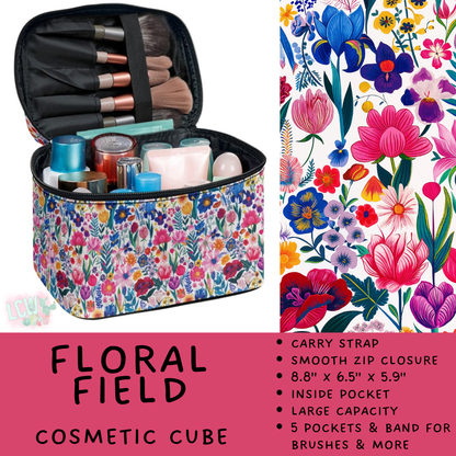 Batch #559 - Cosmetic Cube Collection - Closes 7/22- ETA late Sept - Floral Field Cosmetic Cube