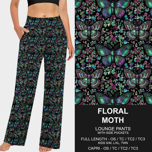 B206 - Preorder Floral Moth Lounge Pants (Closes 1/19. ETA: mid April)