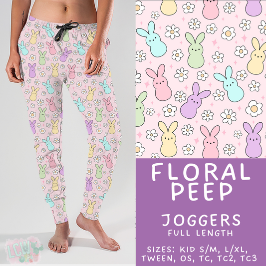 Batch #478 - Bunny Trail Collection - Closes 1/12 ETA - Early March - Floral Peep Joggers