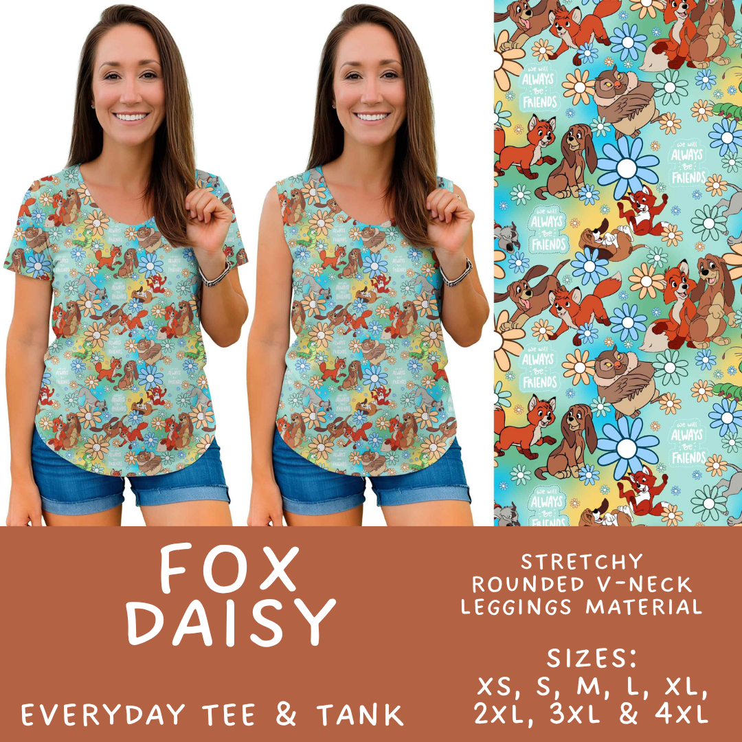 Batch #585 - Magical Faves 24 - Closes 9/14 - ETA mid Nov - Fox Daisy Everyday Tank & Tee