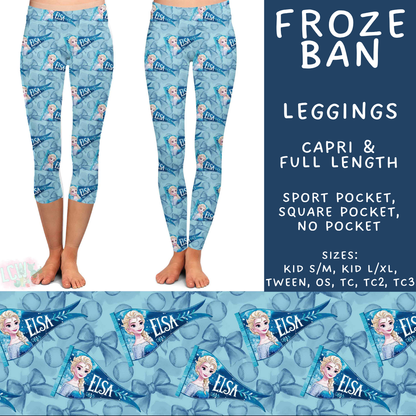 Batch #542 - Pennant Banner Collection - Closes 6/12 - ETA mid August - Froze Ban Full and Capri Length Leggings