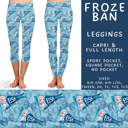 Batch #542 - Pennant Banner Collection - Closes 6/12 - ETA mid August - Froze Ban Full and Capri Length Leggings