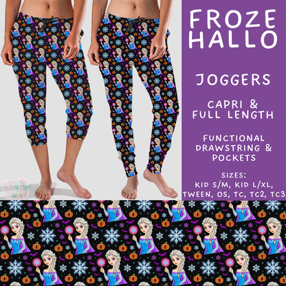 Batch #569 - Princess Halloween - Closes 8/14 - ETA early/mid Oct - Froze Hallo Full and Capri Length Joggers