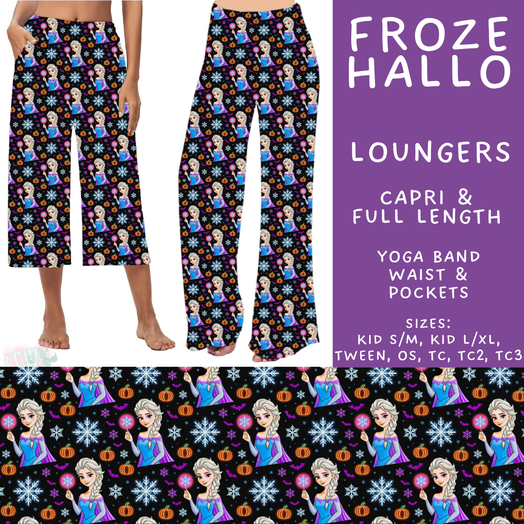 Batch #569 - Princess Halloween - Closes 8/14 - ETA early/mid Oct - Froze Hallo Capri and Full Length Loungers