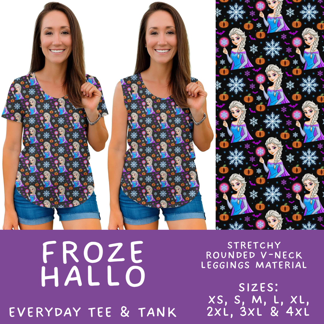 Batch #569 - Princess Halloween - Closes 8/14 - ETA early/mid Oct - Froze Hallo Everyday Tank & Tee