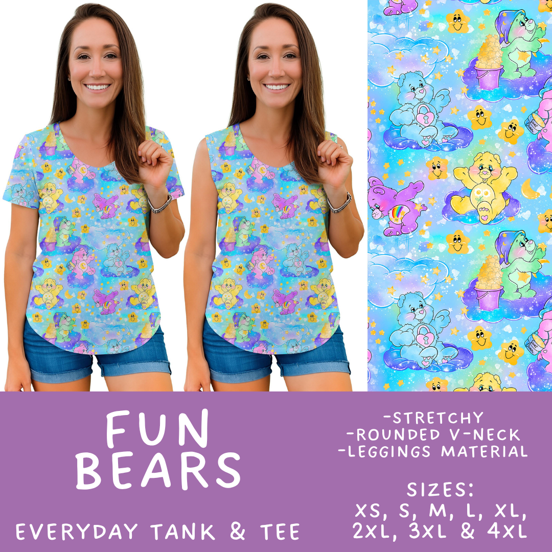 Batch #555 - Cool Characters 7 - Closes 7/13 - ETA mid Sept - Fun Bears Everyday Tank & Tee