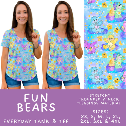 Batch #555 - Cool Characters 7 - Closes 7/13 - ETA mid Sept - Fun Bears Everyday Tank & Tee