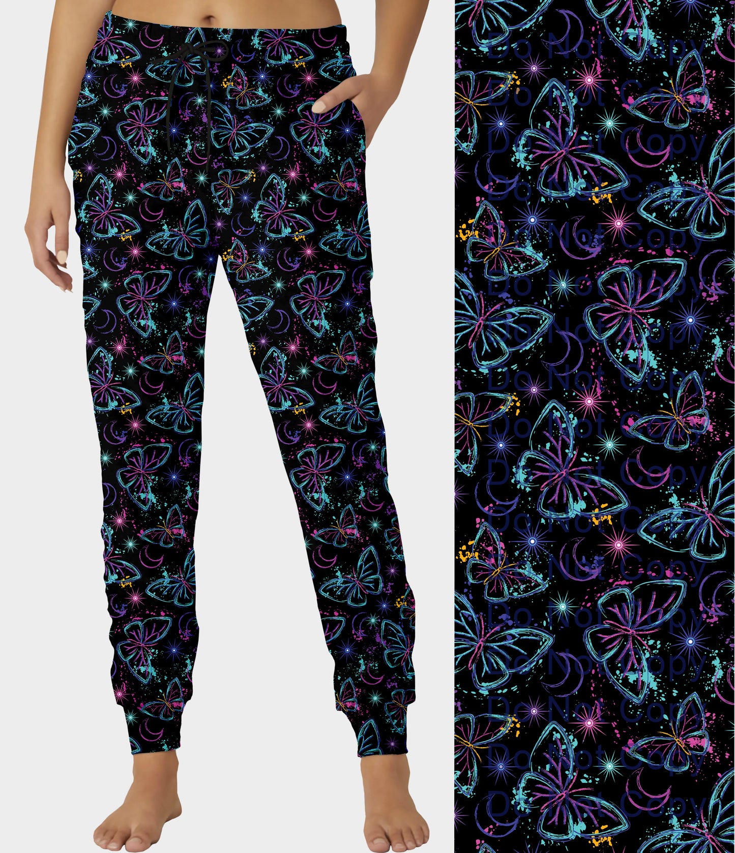 RTS - Fluorescent Butterfly Joggers