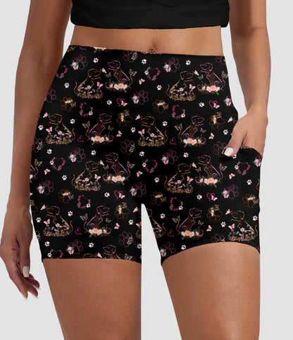 RTS - Foil Pets Biker Shorts w/ Pockets