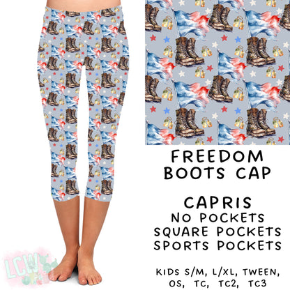 Ready To Ship - Freedom Boots Capri Leggings