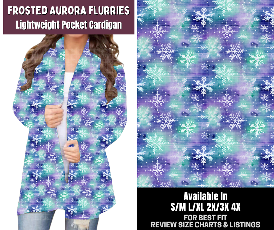 Preorder! Closes 9/14. ETA Dec. Frosted Aurora Flurries Pocket Cardigan