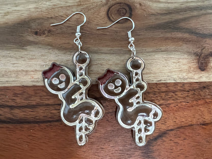 Naughty Dancer Gingerbread Girl- Merry Collection- Hook Earring