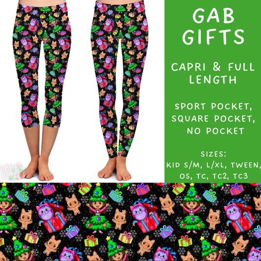 Batch #219 - Christmas Characters - Closes 10/21 - ETA late Nov - Gab Gifts Full and Capri Length Leggings