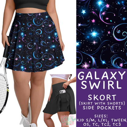 Batch #550 - Fun Run 24 - Closes 7/1 - ETA early Sept - Galaxy Swirl Skort