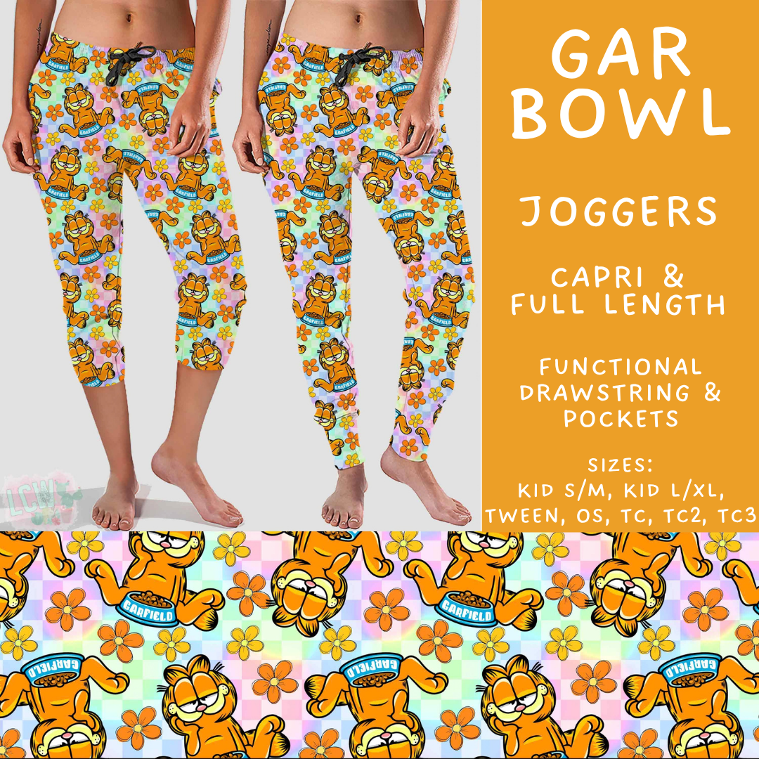Batch #601 - Cool Characters 19 - Closes 10/21 - ETA mid Dec - Gar Bowl Full and Capri Length Joggers