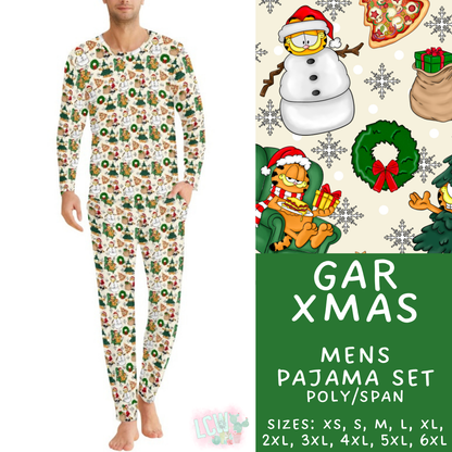 Batch #584 - Christmas Family Pajamas - Closes 9/11 - ETA mid Nov - Gar Xmas Men's Pajama Set