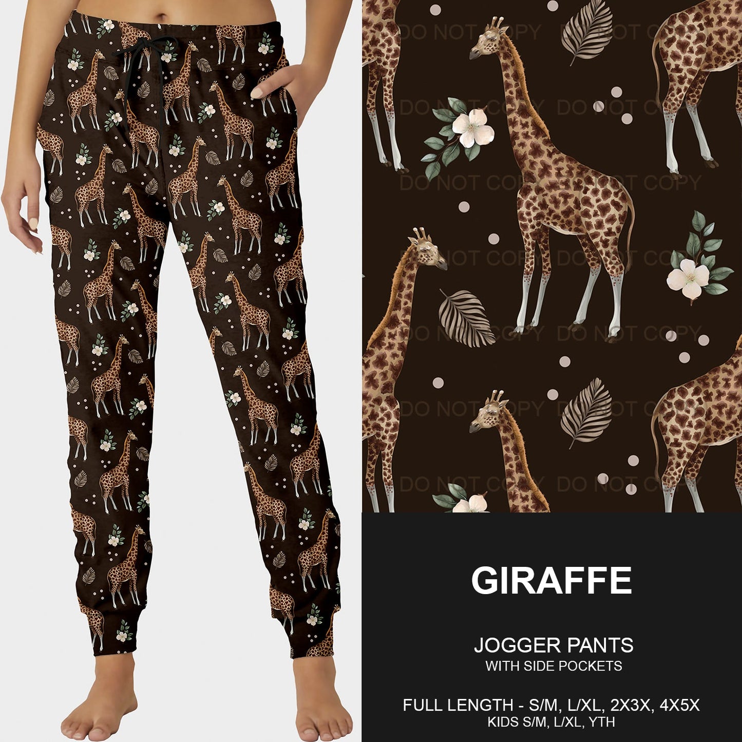 B213 - Preorder Giraffe Joggers (Closes 2/16. ETA early May)