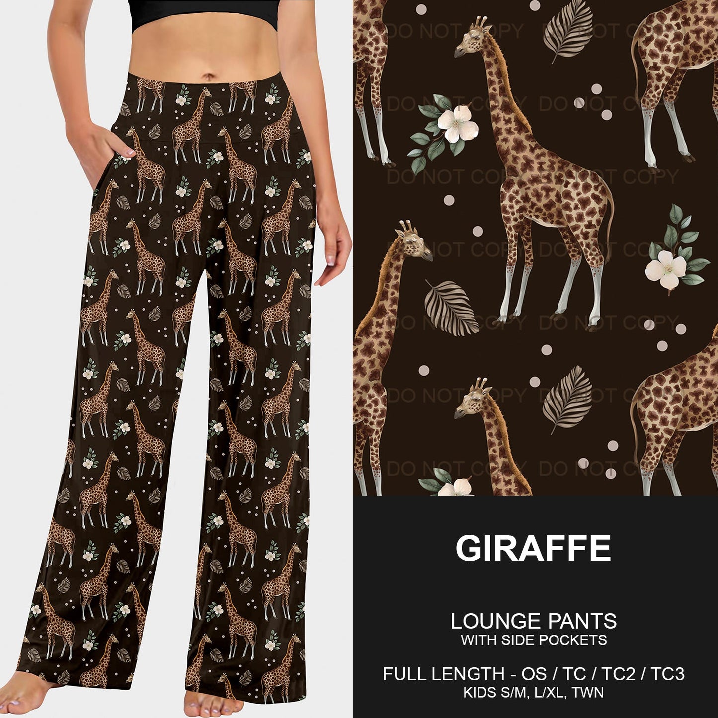 B213 - Preorder Giraffe Lounge Pants (Closes 2/16. ETA early May)