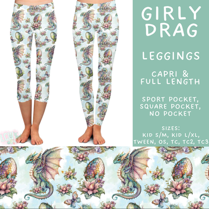Batch #603 - September Request Run - Closes 10/26 - ETA mid/late Dec - Girly Drag Full and Capri Length Leggings