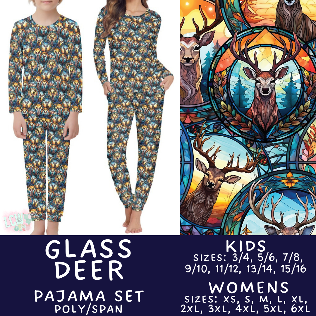 Batch #587 - Family Pajamas 2 - Closes 9/18 - ETA mid Nov - Glass Deer Women's & Kid's Pajama Sets