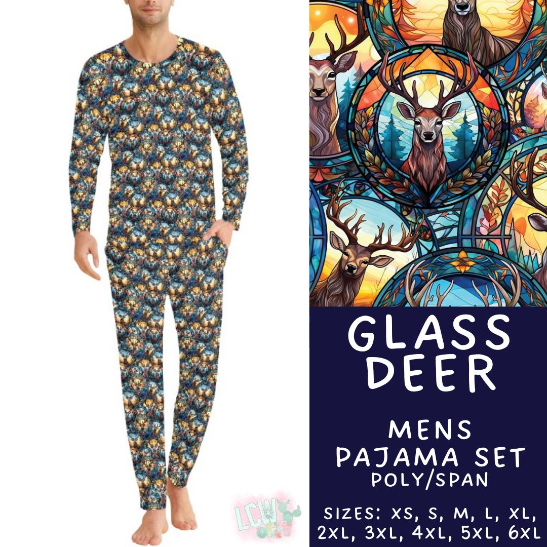 Batch #587 - Family Pajamas 2 - Closes 9/18 - ETA mid Nov - Glass Deer Men's Pajama Set