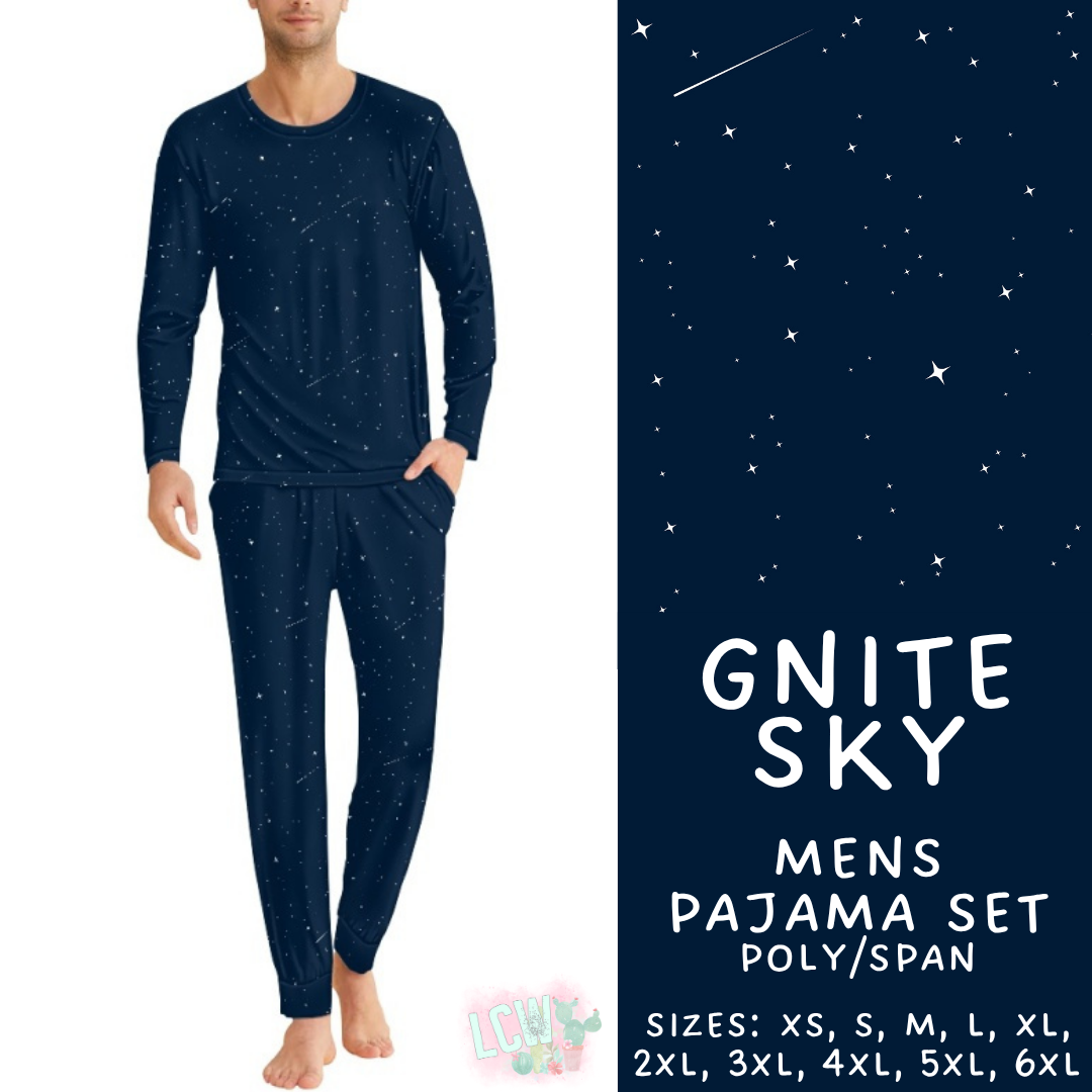 Batch #587 - Family Pajamas 2 - Closes 9/18 - ETA mid Nov - Gnite Sky Men's Pajama Set