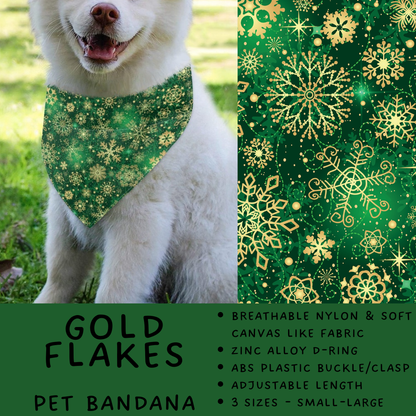 Batch #576 - Pet Gear 2 - Closes 8/28 - ETA late October - Gold Flakes Pet Bandana