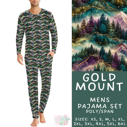 Batch #587 - Family Pajamas 2 - Closes 9/18 - ETA mid Nov - Gold Mount Men's Pajama Set
