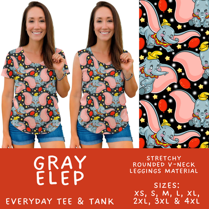 Batch #572 - Magical Faves 23 - Closes 8/19 - ETA mid October - Gray Elep Everyday Tank & Tee