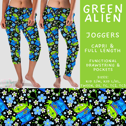 Batch #572 - Magical Faves 23 - Closes 8/19 - ETA mid October - Green Alien Full and Capri Length Joggers