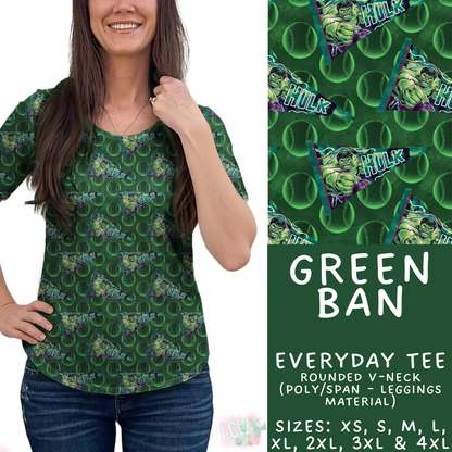 Batch #542 - Pennant Banner Collection - Closes 6/12 - ETA mid August - Green Ban Everyday Tee
