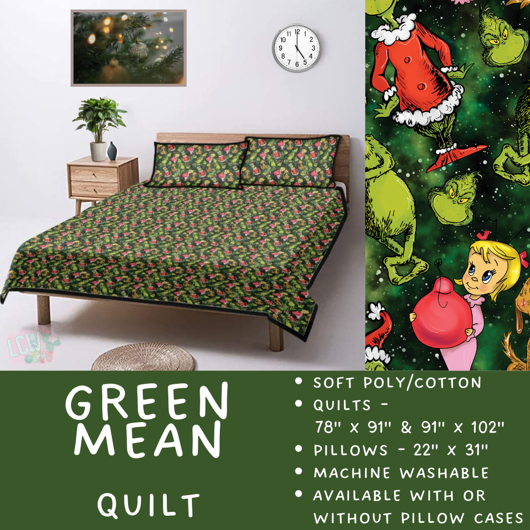 Batch  #410 - Cozy Quilts - Closes 9/10 - ETA late October - Green Mean Quilt