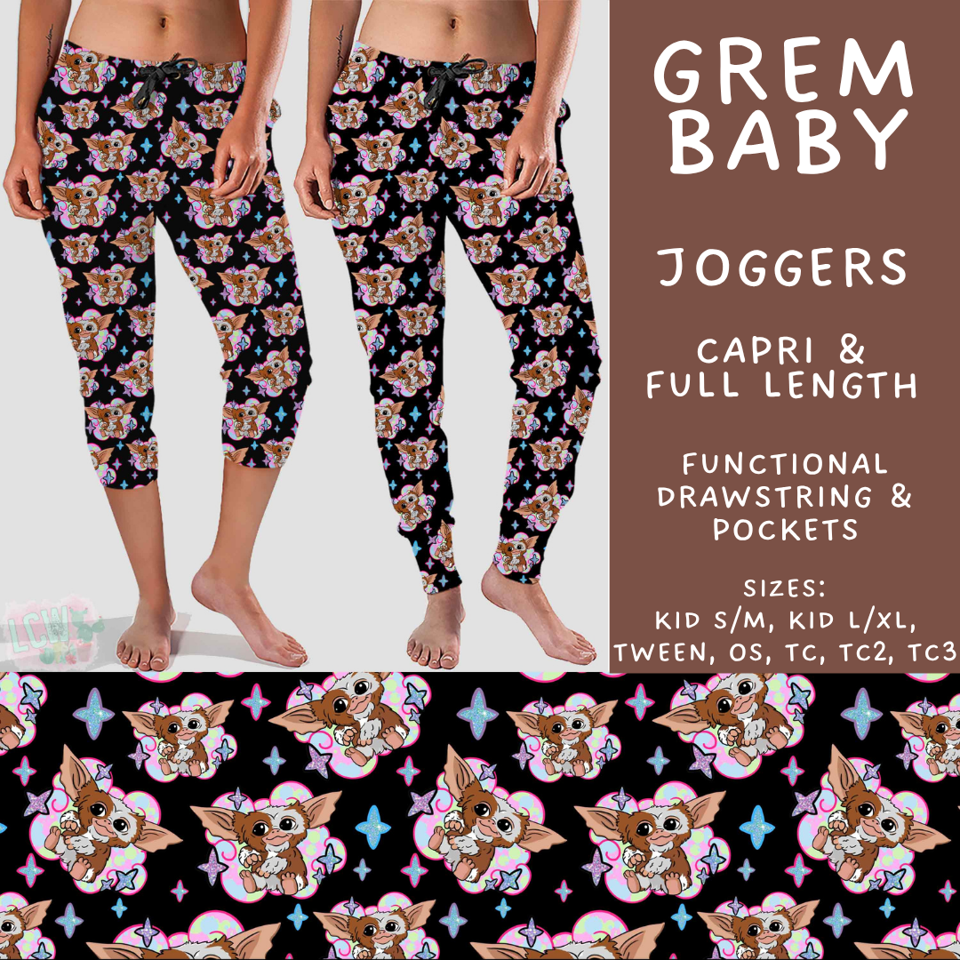 Batch #589 - August Request Run - Closes 9/23 - ETA mid/late Nov - Grem Baby Full and Capri Length Joggers